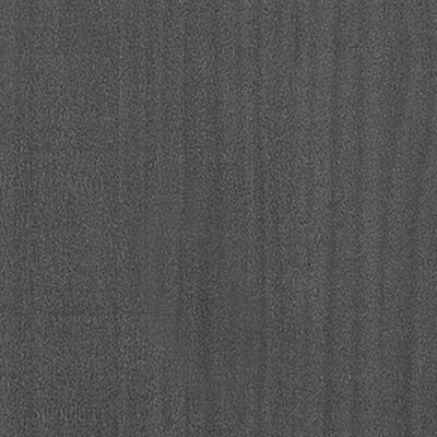 vidaXL Mesita de noche madera maciza de pino gris 35,5x33,5x41,5 cm