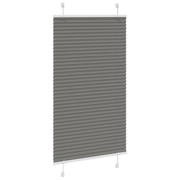 vidaXL Estor Plisado Antracita 70x150 cm Tela Ancho 69,4 cm Poli&eacute;ster