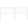 vidaXL Cabecero de repuesto de metal blanco 200 cm