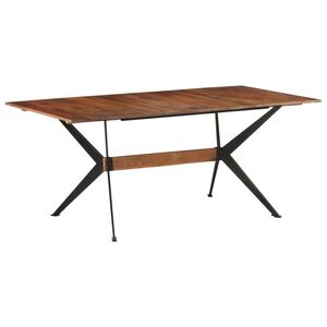 vidaXL Mesa de comedor de madera maciza de mango 180x90x76 cm