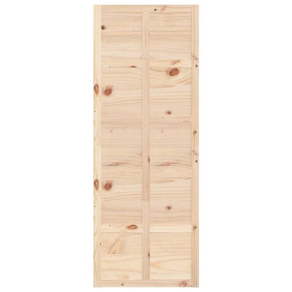 vidaXL Puerta de granero madera maciza pino 80x1,8x214 cm