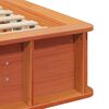 vidaXL Estructura de cama Marr&oacute;n cera 75 x 190 cm