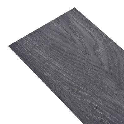vidaXL Lamas para suelo de PVC autoadhesivas 5,02m² 2mm negro y blanco