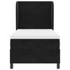 vidaXL Cama tipo Box Spring con colch&oacute;n Negro 190 x 90 cm Poli&eacute;ster