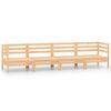 vidaXL Juego de muebles de jard&iacute;n 4 piezas madera maciza de pino