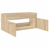 vidaXL Mueble de lavabo con puerta Roble Sonoma Madera de ingenier&iacute;a