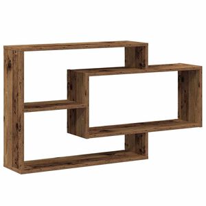 vidaXL Estante de pared madera de ingenier&iacute;a envejecida 104x20x58,5 cm