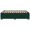 vidaXL Estructura cama sin colch&oacute;n terciopelo verde oscuro 160x200 cm