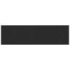 vidaXL Umbral de Ventana Negro con Vetado de Madera 160 x 45 x 4,5 cm
