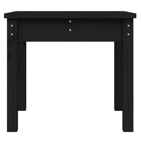 vidaXL Banco de jardín madera maciza pino negro 50x44x45 cm