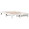 vidaXL Estructura de cama sin colchón madera de pino blanca 150x200 cm