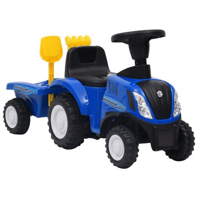 vidaXL Tractor para niños New Holland azul