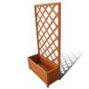 vidaXL Jardinera con enrejado 70x30x135 cm