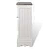 vidaXL Mueble de 2 puertas y 1 caj&oacute;n MDF blanco