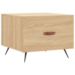 vidaXL Mesa de centro madera de ingenier&iacute;a roble Sonoma 50x50x40 cm