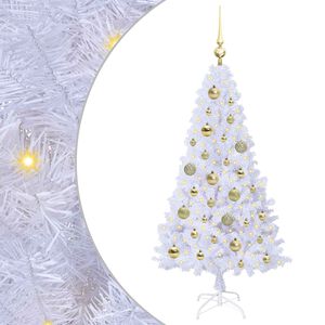 vidaXL &Aacute;rbol de Navidad artificial Blanco 120 cm PVC y Acero