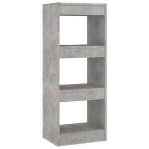 vidaXL Estanter&iacute;a/divisor madera ingenier&iacute;a gris hormig&oacute;n 40x30x103 cm