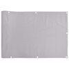 vidaXL Pantalla de privacidad de balc&oacute;n PVC gris 700x75 cm