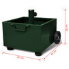 vidaXL Base de sombrilla de exterior con macetero verde