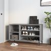 vidaXL Mueble zapatero madera contrachapada gris Sonoma 102x36x60 cm