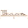 vidaXL Estructura de cama sin colch&oacute;n madera maciza 200x200 cm