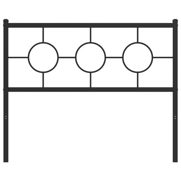 vidaXL Cabecero de metal negro 107 cm