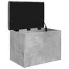 vidaXL Banco con almacenaje madera ingenier&iacute;a gris hormig&oacute;n 62x42x45cm