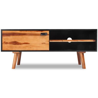 vidaXL Mueble para TV madera maciza de acacia 120x35x50 cm