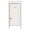 vidaXL Aparador de madera maciza de pino blanco 40x35x80 cm