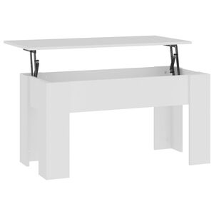 vidaXL Mesa de centro madera de ingenier&iacute;a blanco 101x49x52 cm