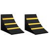 vidaXL Calzos para ruedas 2 piezas goma 29x16x19 cm