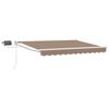 vidaXL Toldo manual retr&aacute;ctil con LEDs Topo 100% Poli&eacute;ster y Aluminio