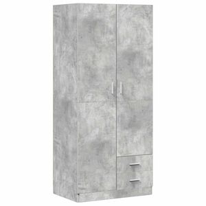 vidaXL Armario de madera de ingenier&iacute;a gris hormig&oacute;n 80x52x180 cm