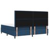 vidaXL Cama tipo Box Spring con colch&oacute;n con LED Azul 200 x 200 cm tela