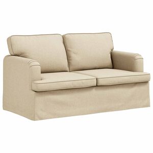 vidaXL Sof&aacute; Crema 144 x 80 x 85 cm tela