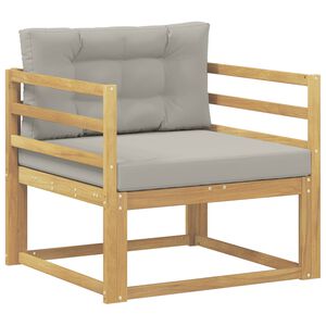 vidaXL Sof&aacute; intermedio de exterior Poli&eacute;ster Blanco