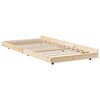 vidaXL Estructura de cama Marr&oacute;n 90 x 190 cm Madera maciza de Pino