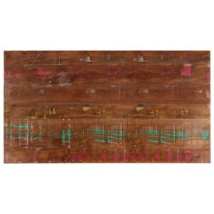 vidaXL Tablero mesa rectangular madera maciza reciclada 100x60x1,5 cm
