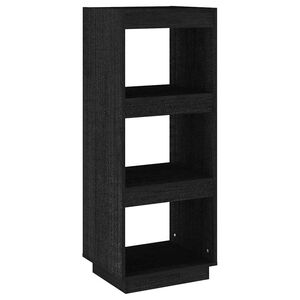 vidaXL Estanter&iacute;a/divisor de espacios madera pino negro 40x35x103 cm