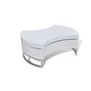 vidaXL Mesa de centro de forma ajustable blanco brillante