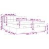 vidaXL Estructura cama otomana colchones tela marr&oacute;n oscuro 200x200cm