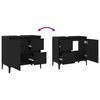 vidaXL Gabinete de Ba&ntilde;o con caj&oacute;n Roble Negro 65 x 33 x 60 cm