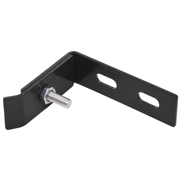 vidaXL Conector de esquina para pared 10 sets gris antracita