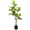 vidaXL &Aacute;rbol ficus artificial 30 hojas verde 125 cm