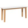 vidaXL Banco 90 cm Madera Maciza Caucho