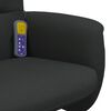 vidaXL Sill&oacute;n reclinable de masaje con reposapi&eacute;s tela negro