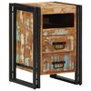 vidaXL Mesita de noche de 40x40x59 cm, madera maciza reciclada
