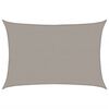 vidaXL Toldo de vela rectangular HDPE gris claro 160 g/m&sup2; 4x5 m