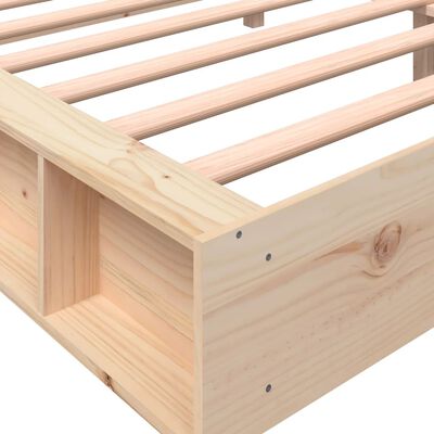 vidaXL Estructura de cama madera maciza de pino 180x200 cm