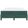 vidaXL Cama tipo Box Spring con colch&oacute;n Verde oscuro 120 x 190 cm tela